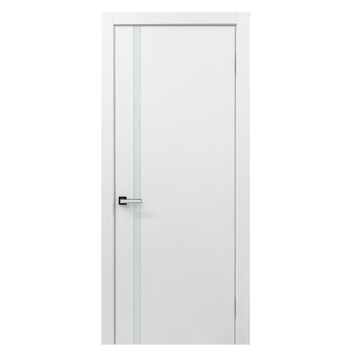Modern interior door YL-H white with white glass