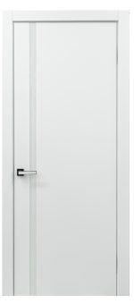 Modern interior door YL-H white with white glass